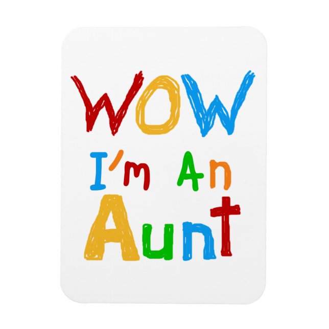 WOW Jag är Moster T-skjortor och presenter Magnet (Vertikal)