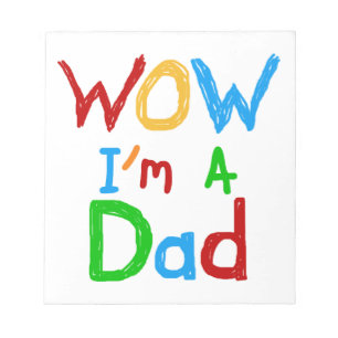 WOW: Jag är Pappa T-shirts och GIfts Anteckningsblock