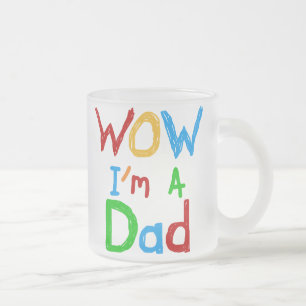 WOW: Jag är Pappa T-shirts och GIfts Frostad Glasmugg