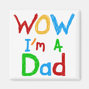 WOW: Jag är Pappa T-shirts och GIfts Magnet