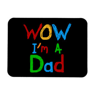 WOW: Jag är Pappa T-shirts och GIfts Magnet
