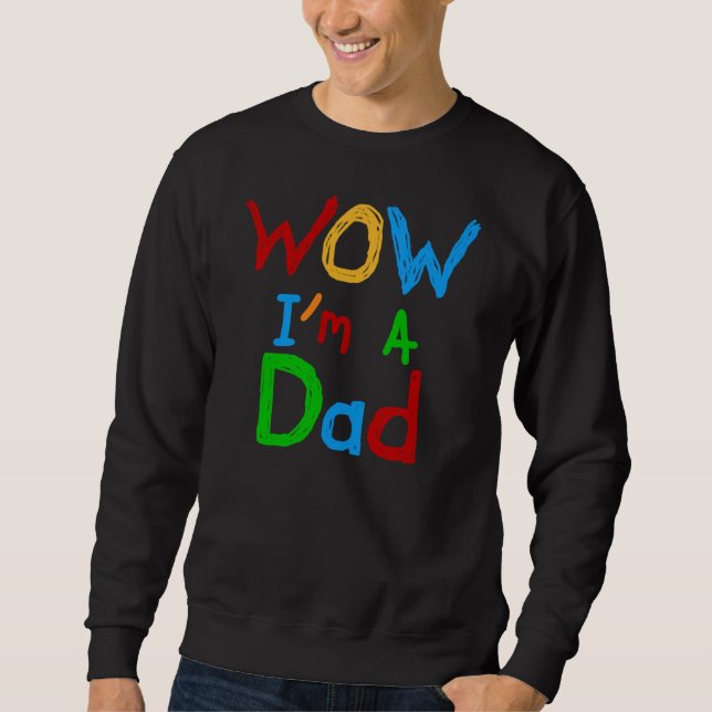 WOW: Jag är Pappa T-shirts och GIfts Sweatshirt (Framsida)