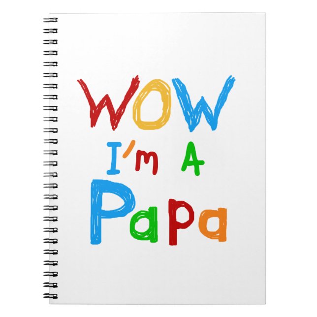 Wow: Jag är Pappa Tshirts och GIfts Anteckningsbok (Framsidan)