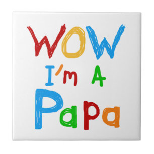 Wow: Jag är Pappa Tshirts och GIfts Kakelplatta