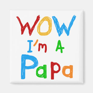 Wow: Jag är Pappa Tshirts och GIfts Magnet