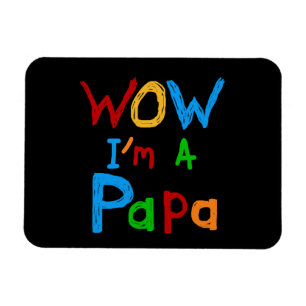 Wow: Jag är Pappa Tshirts och GIfts Magnet