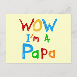 Wow: Jag är Pappa Tshirts och GIfts Vykort