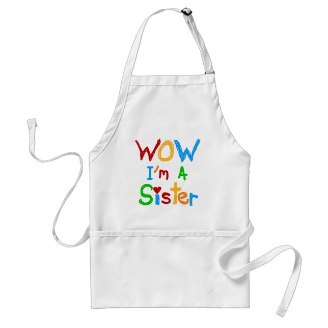 WOW: Jag är syster T-shirts och GIfts Förkläde (Framsidan)