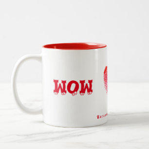 WOW...MAMMA mugg.. Ovillkorlig Kärlek Två-Tonad Mugg