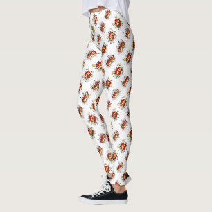 Wow Omg Retro-Tecknad - strippypografi Leggings