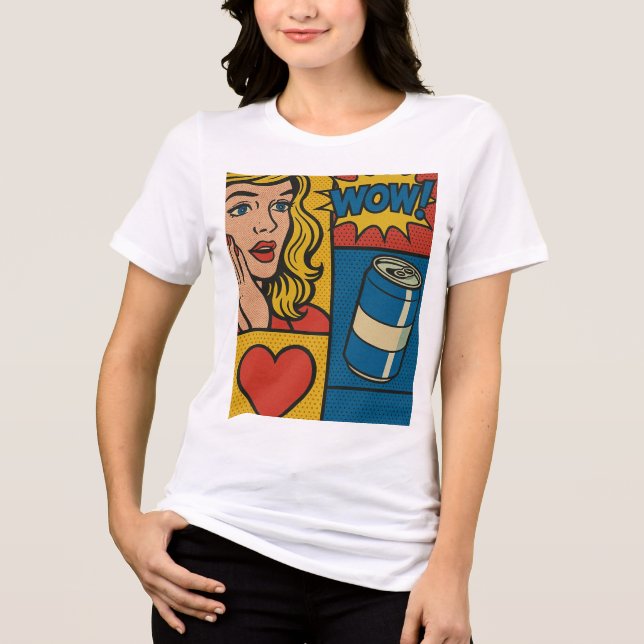 WOW! Pop Love and Soda T Shirt (Framsida)