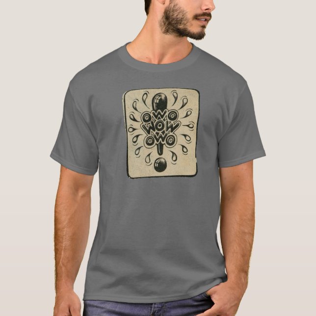 wow rick griffin hippy comix stil tee (Framsida)