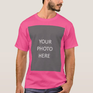 Wow Rosa Lägg till bildfoto T Shirt