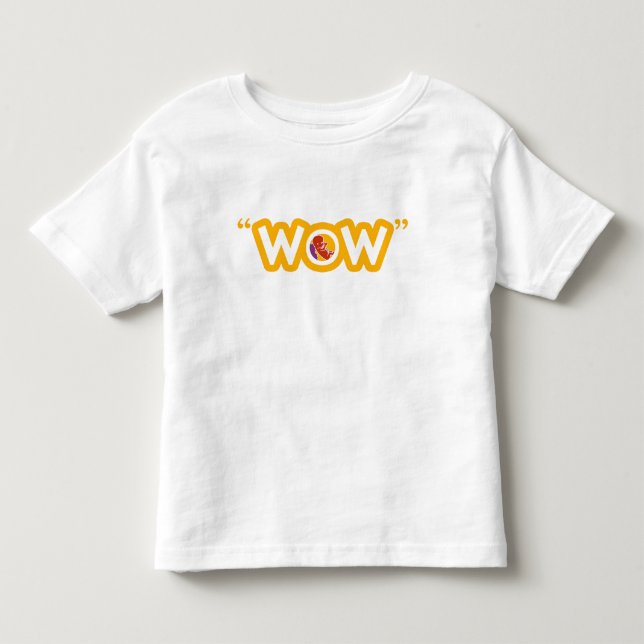 "WOW" småbarnT-tröja Tee Shirt (Framsida)