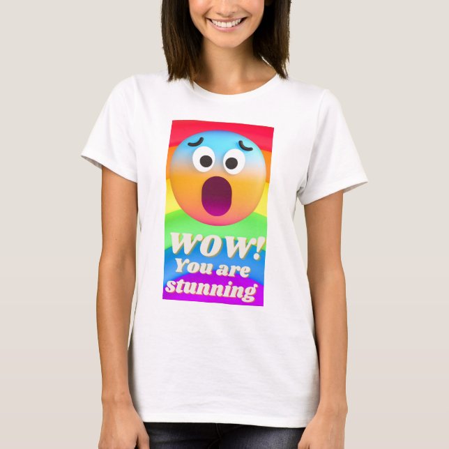 wow som du stenar t shirt (Framsida)
