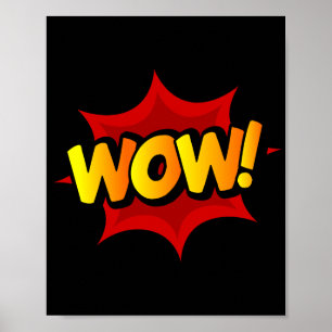 Wow! Tecknad för dynamisk popup-bild Poster