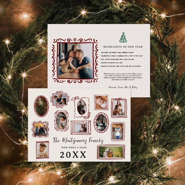 Wow - vad ett år | Fotogallerimur i familjen Julkort (Skapare uppladdad)