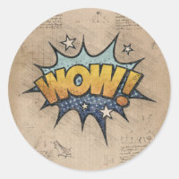 WOW! Vintage Tecknad Bok Steampunk Pop Art