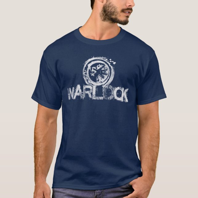 Wow Warlock Spelarflicka T Shirt (Framsida)