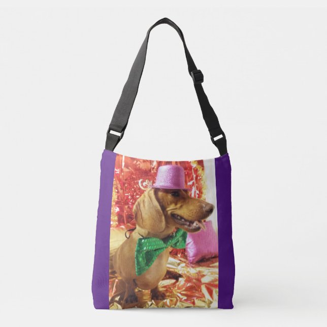 Wow Weenie Dachshund Handbag 4 Dam Axelväska (Framsida)