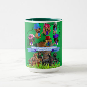 Wow Weenie Family Träd 2 Tone Coffee Mugg