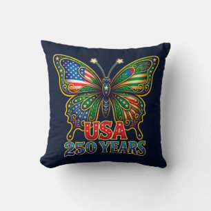 WOW! Wings of Freedom Fjäril USA 250 År Kudde