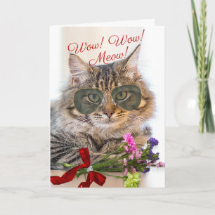 Wow Wow Meow Valentindagen för Make Kort