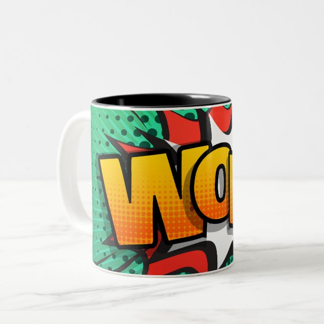WOWmuggen Två-Tonad Mugg (Framsida vänster)