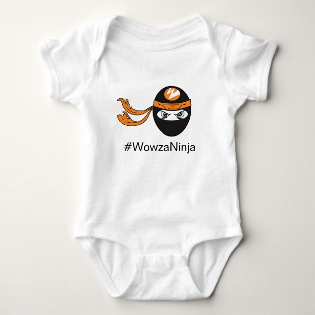 Wowza Ninja babyBodysuit Tee (Framsida)