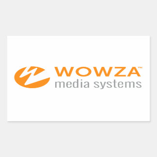 Wowza Rektangulärt Klistermärke