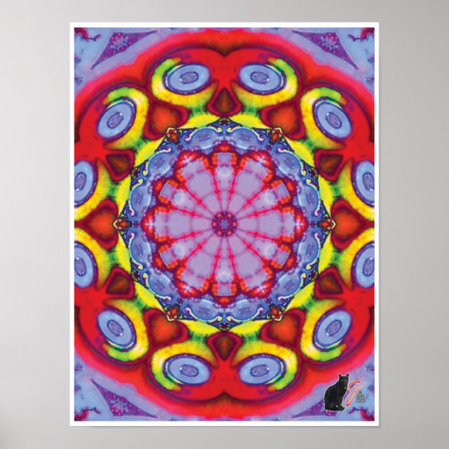 Wowzer Kinetic Collage Kaleidoscope Poster (Framsidan)