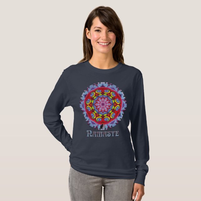 Wowzer Namaste Kaleidoscope T-shirt (Hel framsida)