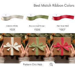 WP07 Snowflake jul Brown Modern Elegant Presentpapper