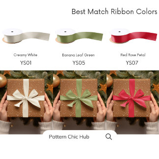 WP07 Snowflake jul Brown Modern Elegant Presentpapper