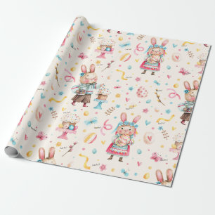 WP   Namn, Boy Girl Påskhare Cakes Eggs Presentpapper