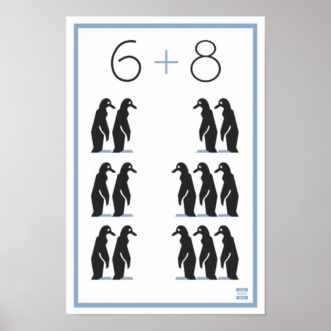 WPA 6+8 Penguins! Poster (Framsidan)