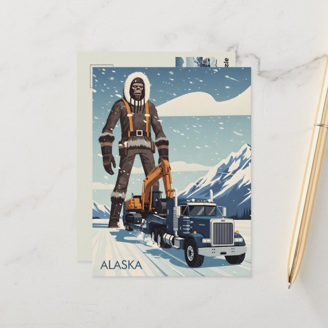WPA Alaskan Vykort (Fram/Back In Situ)