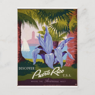 WPA - Besök Puerto Rico Vykort