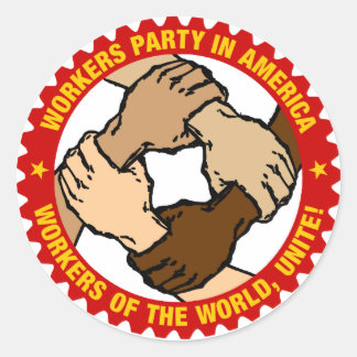 WPA-etikett Runt Klistermärke