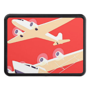 WPA-färgad Vintage för flygplan Skydd För Dragkrok