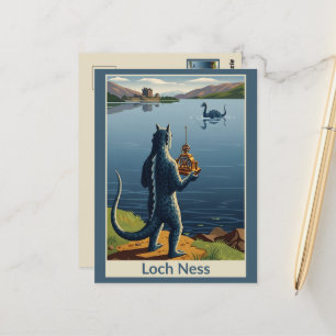 WPA Loch Ness Odjur Rolig Vykort