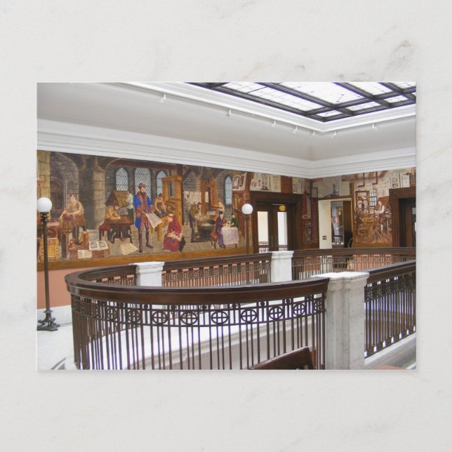 WPA Murals 10 ~ vycard Vykort (Framsida)