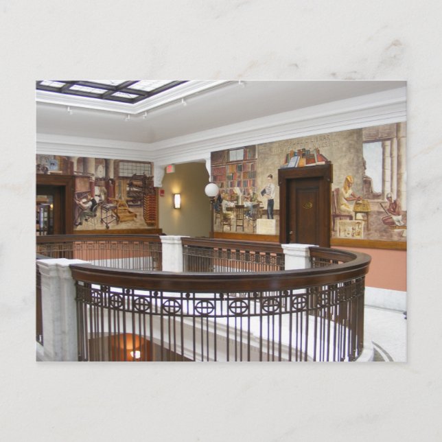 WPA Murals 11 ~ vykort (Framsida)