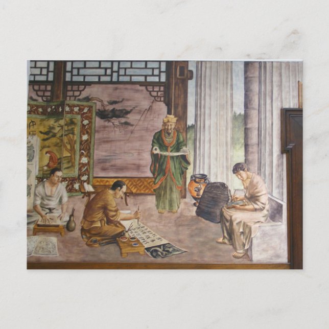 WPA Murals 3 ~ vykort (Framsida)