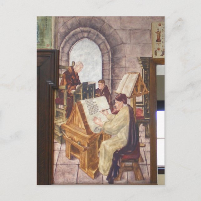 WPA Murals 4 ~ vykort (Framsida)