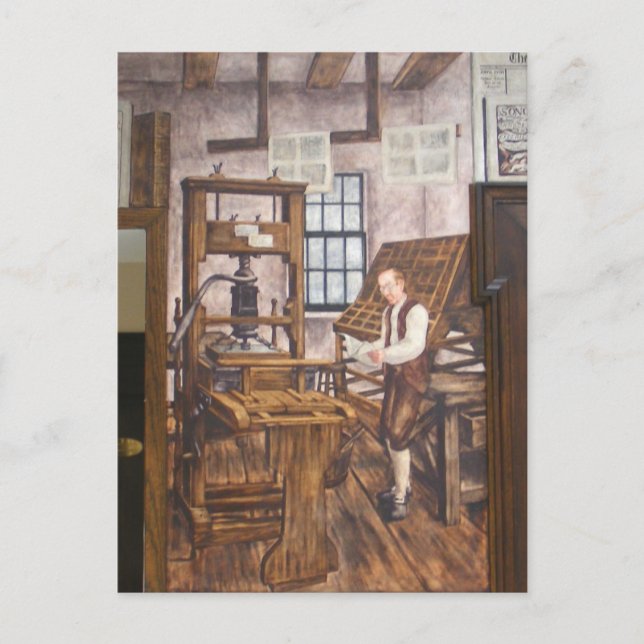 WPA Murals 6 ~ vykort (Framsida)