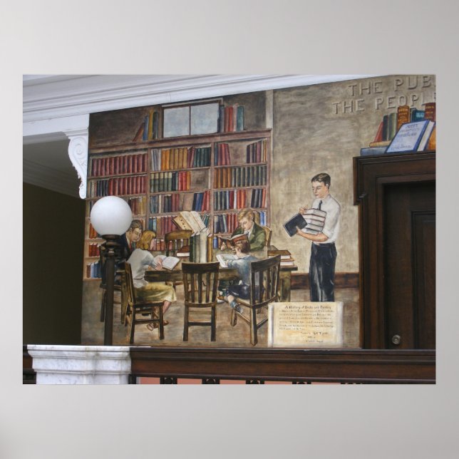 WPA Murals 8 ~-utskrift Poster (Framsidan)