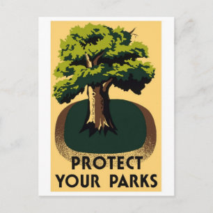 WPA National Parker Poster vykort
