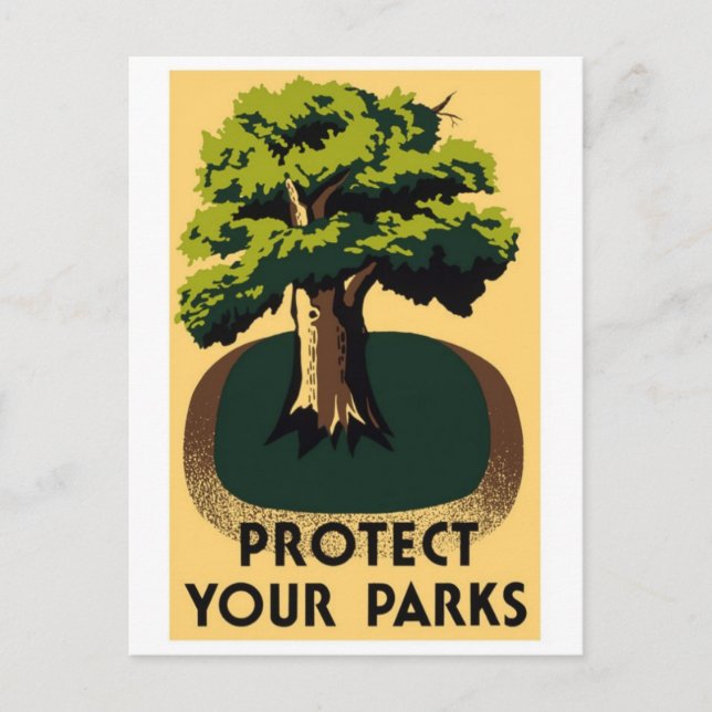 WPA National Parker Poster vykort (Framsida)