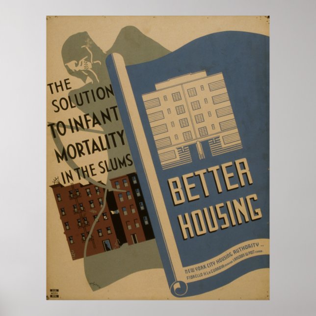 WPA Poster bättre Vintage för bostäder (Framsidan)